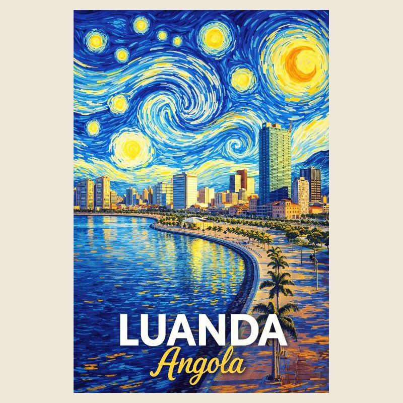 Luanda Evening Star Coastal Poetry