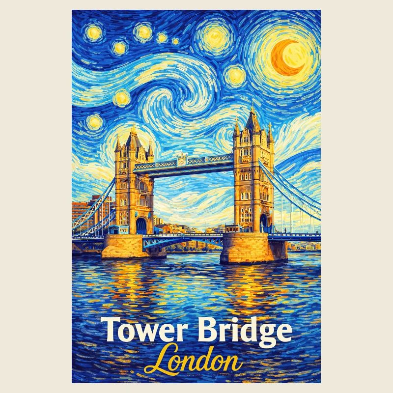 Tourbillon d’étoiles de Londres Tower Bridge