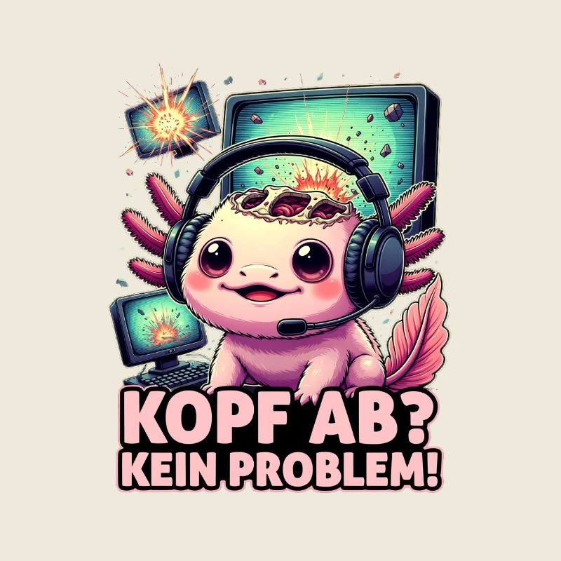 Gamer Ozelot mit Headset