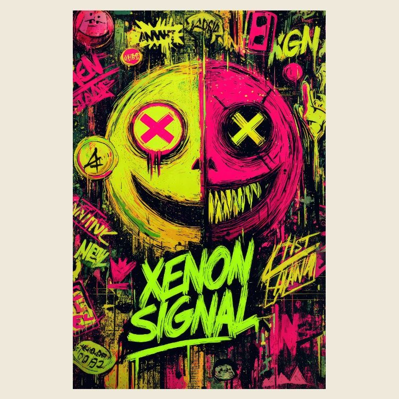 Graffiti de signaux au xénon