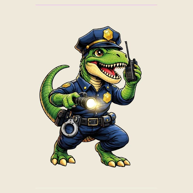 Dino als Polizist