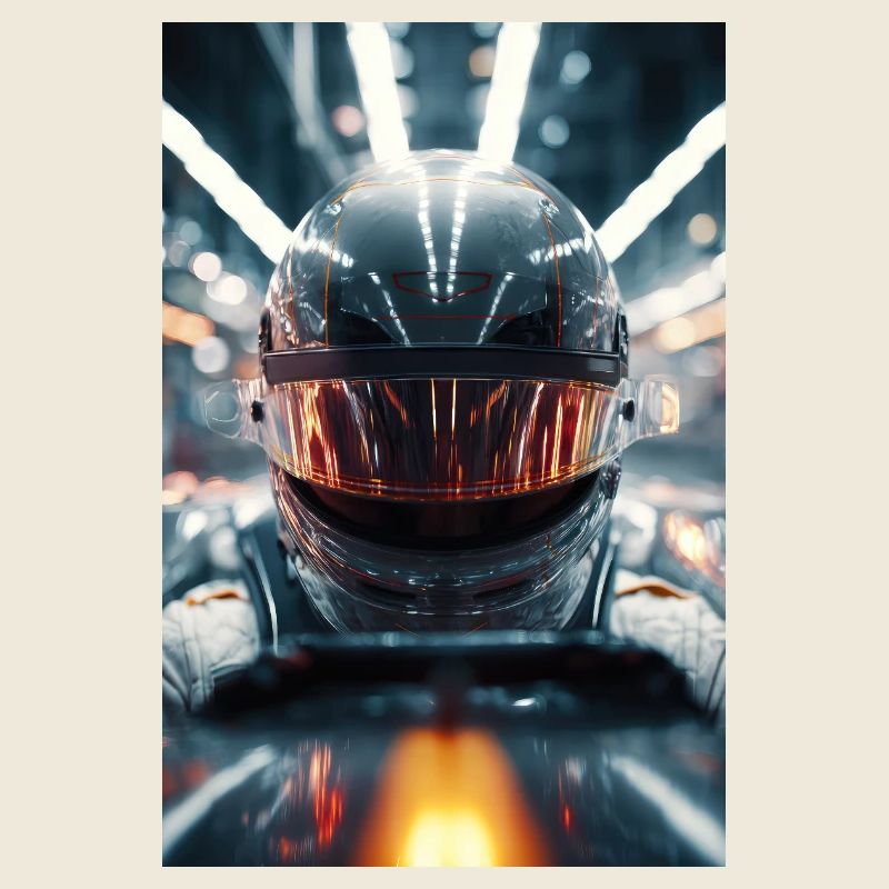 Neon Racer Helm