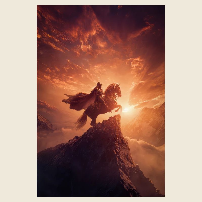 Dawn Rider on the Ridge