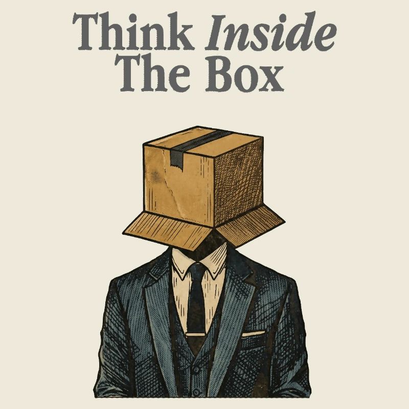 Think Inside The Box Büro Humor