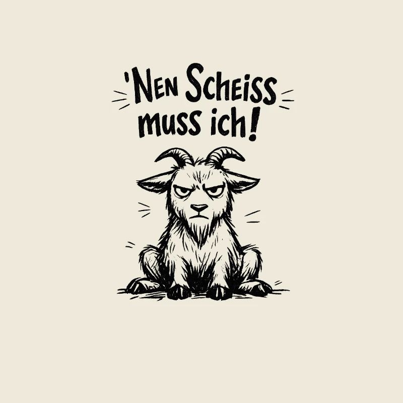 Nen Scheiss muss ich Ziege