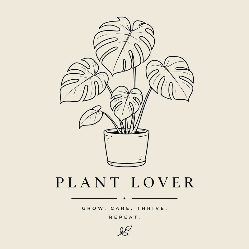 Monstera Sketch Plant Lover