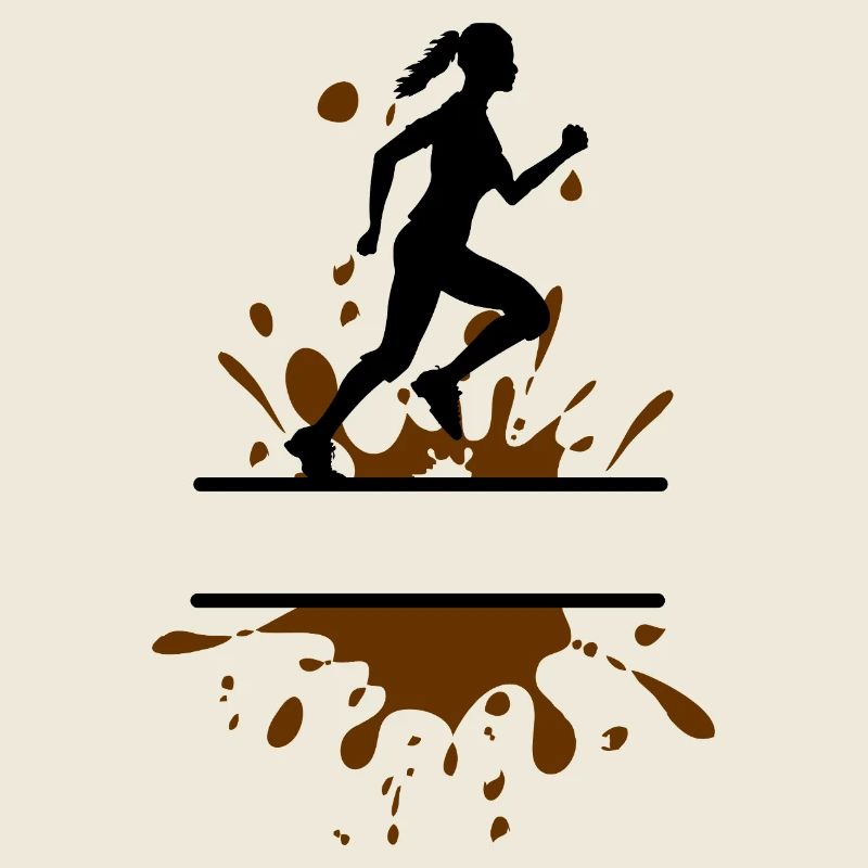 Femme Course dans la Boue – Coureuse personnalisable