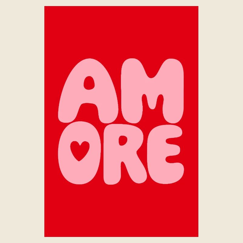 Amore Retro Bubblenschrift
