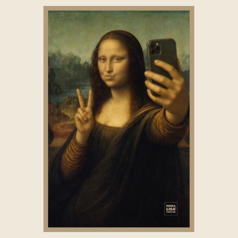 Selfie Mona Lisa Porträt