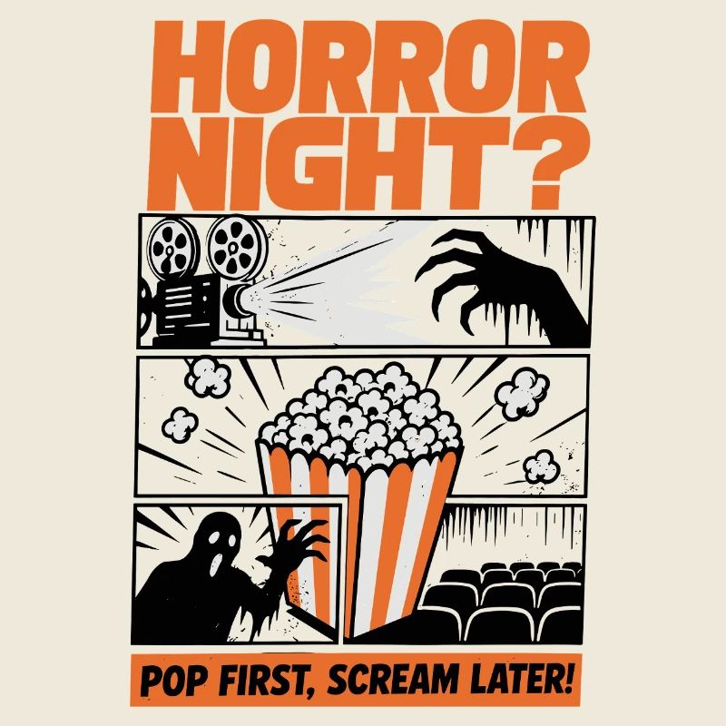 Conception de popcorn pour la Nuit d’Horreur