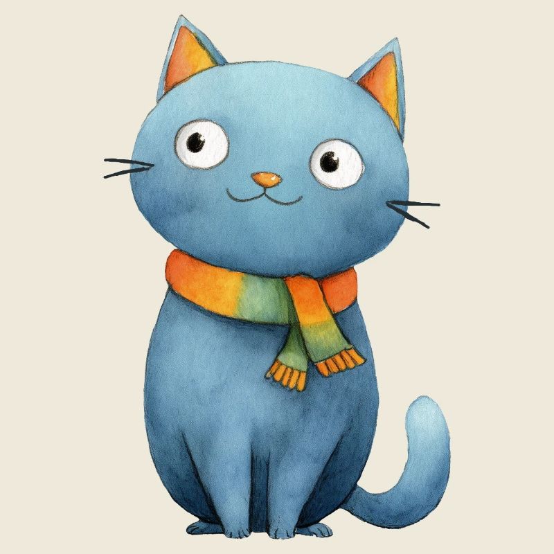 Petit chat style conte magique
