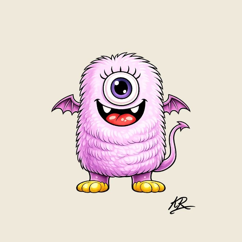 Fliedergeflügeltes Einaugiges Monster