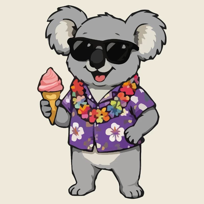 Glace hawaïenne Koala