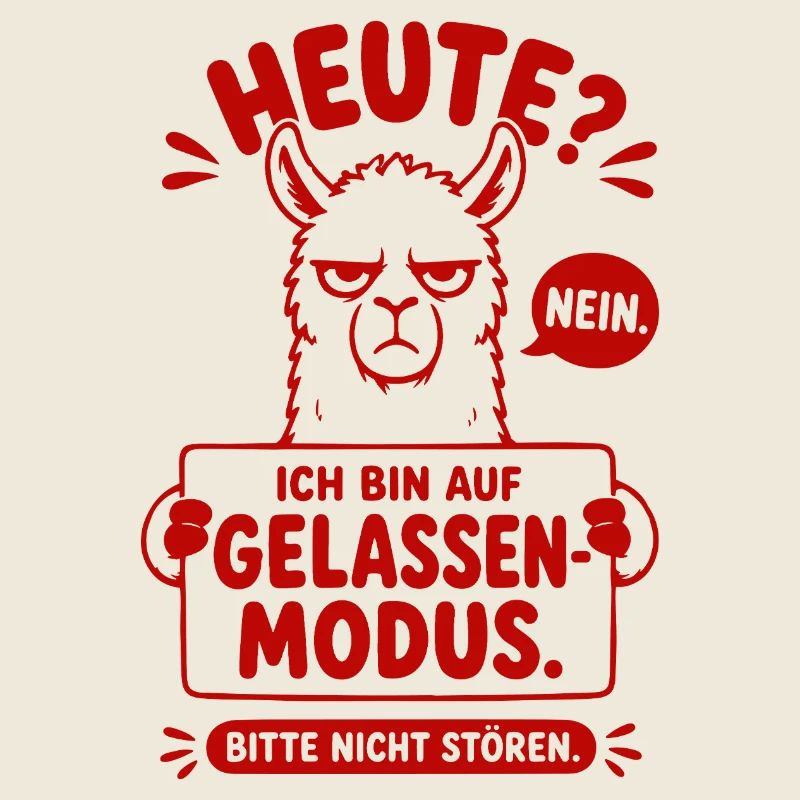 Gelassenheitsmodus Lama Spruch