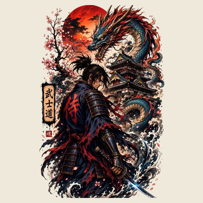Drachenkrieger am Tsukimi-Schrein