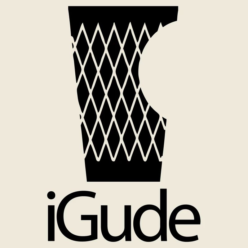 iGude - Geripptes schwarz