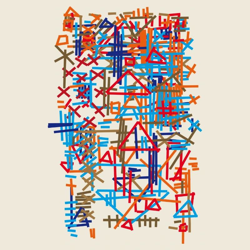 Tapis abstrait / Motif - Bauhaus