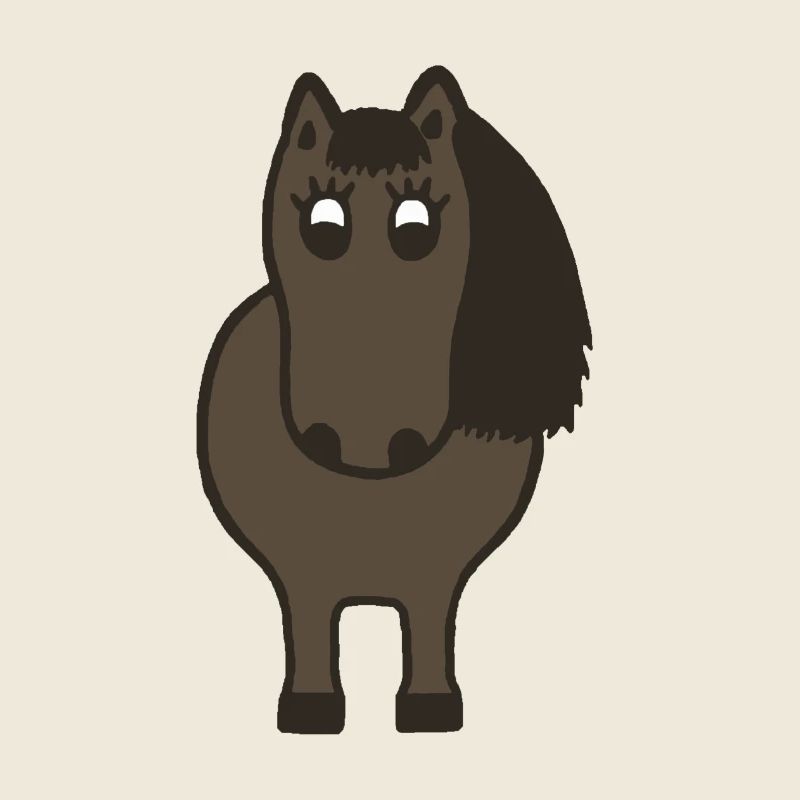 Kugelrundes Pony