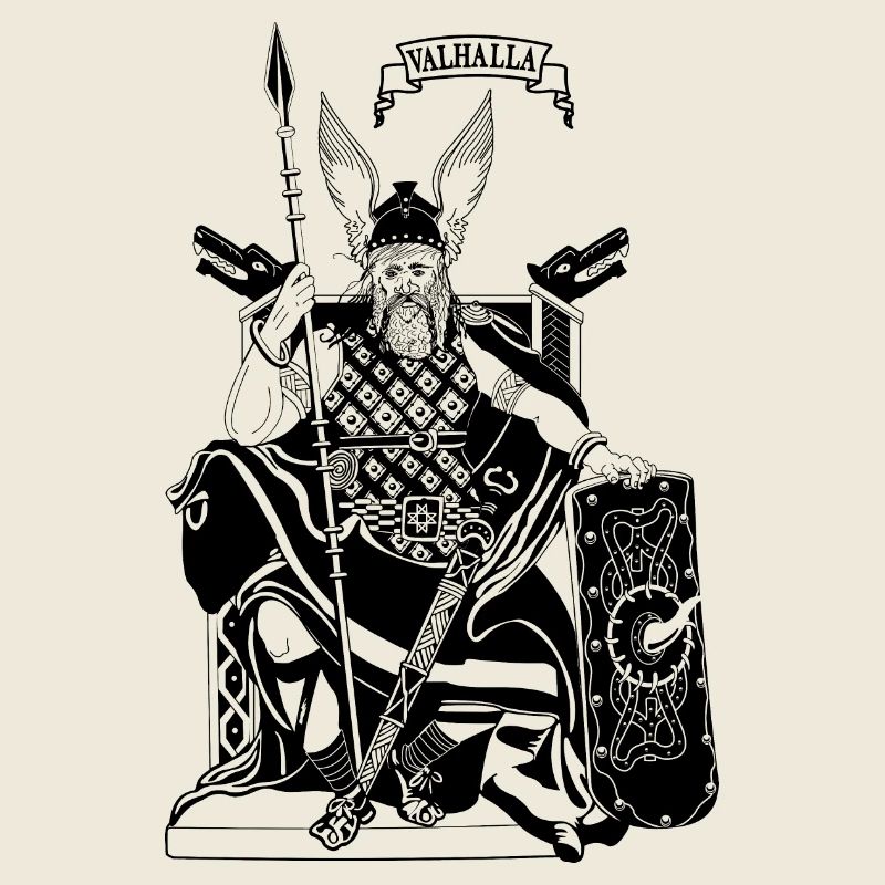 Odin sur le trône noir