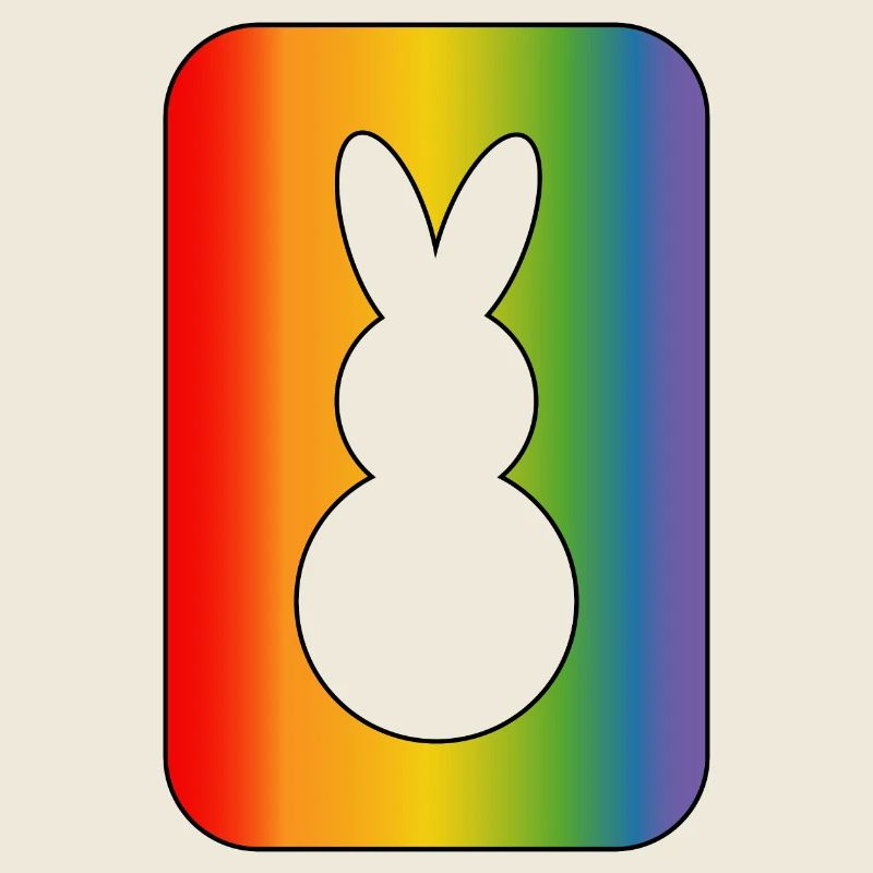 Regenbogen hase
