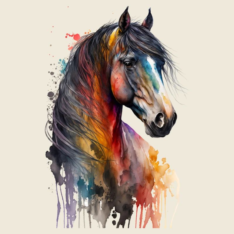 Multicolor Pferde Liebhaber | Horse Design