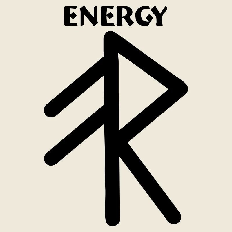 Runes symbol Viking energy