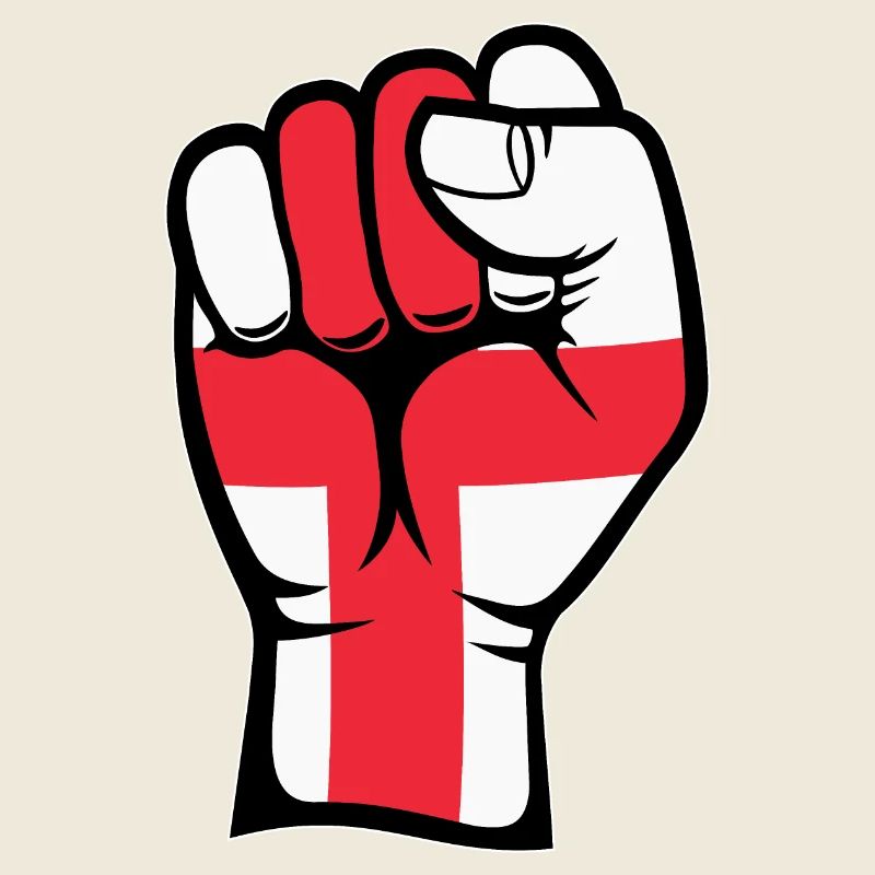 Poing nordique avec drapeau du Danemark