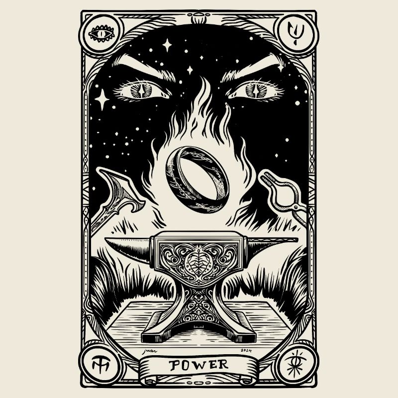 Tarot à un anneau noir