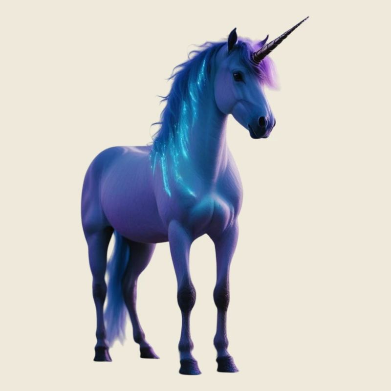 Silhouette Majestic Einhorn