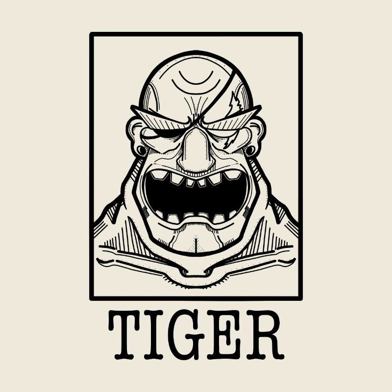 Tiger Rage - Monochrom Power