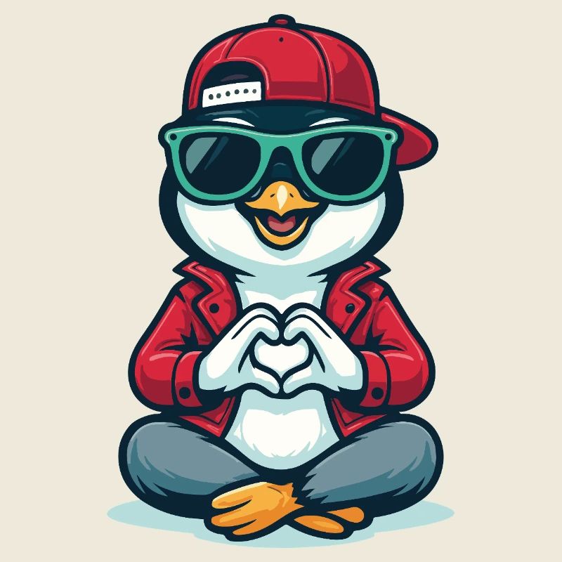 Cool Penguin Love