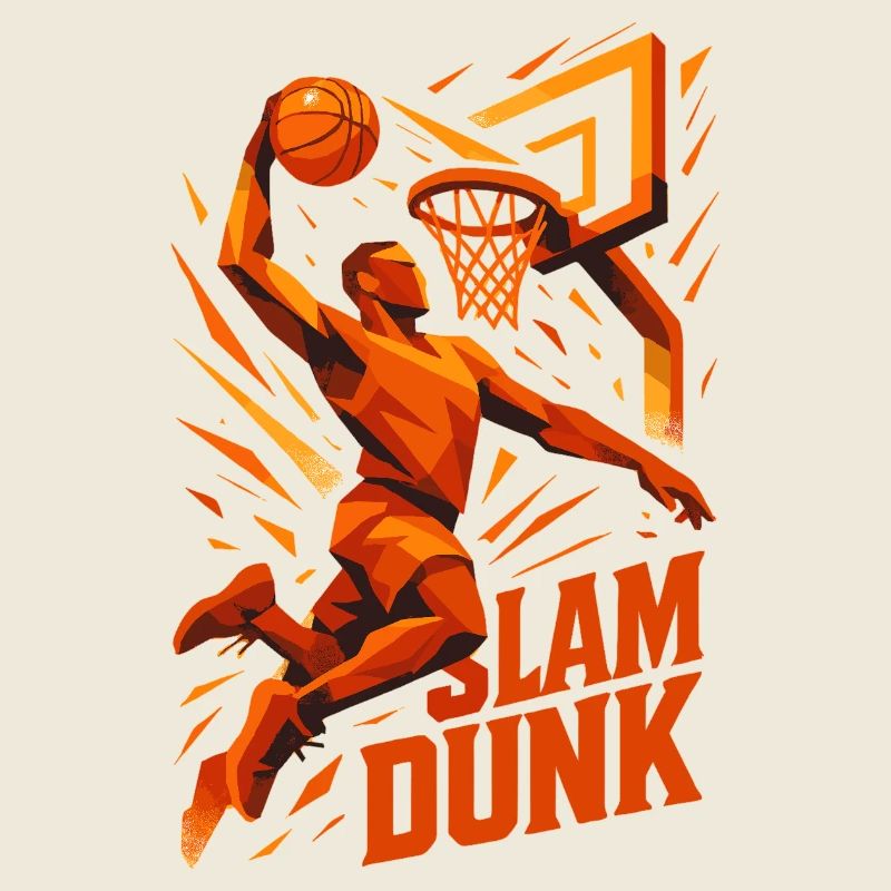 Basketball Slam Dunk Lancer Joueur Dunking Cadeau