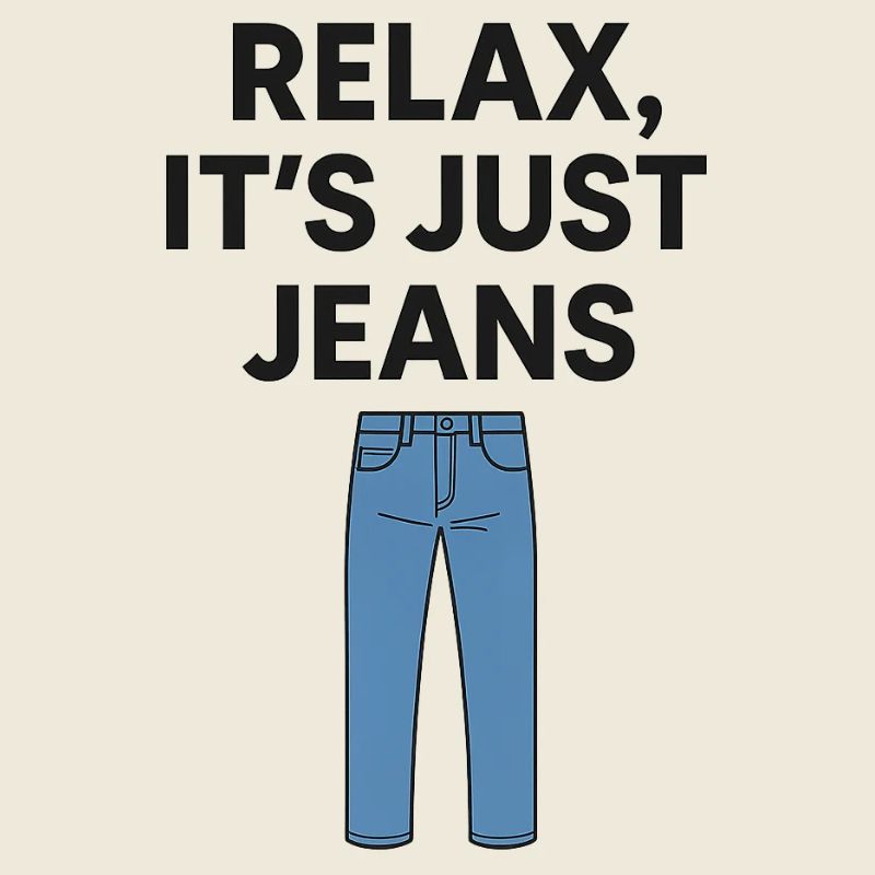 Relax It’s Just Jeans T-shirt graphique