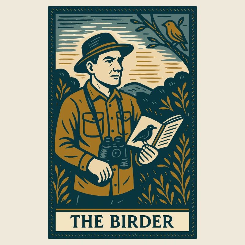 Die Vogelbeobachter-Illustration