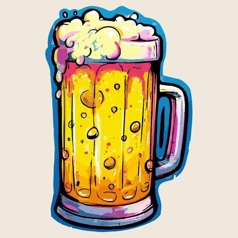 Bier Comic Bierglas