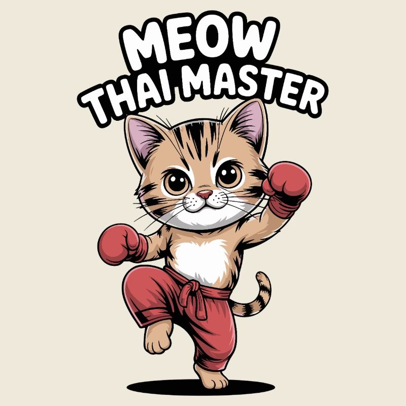 Kitten Karate Master Design