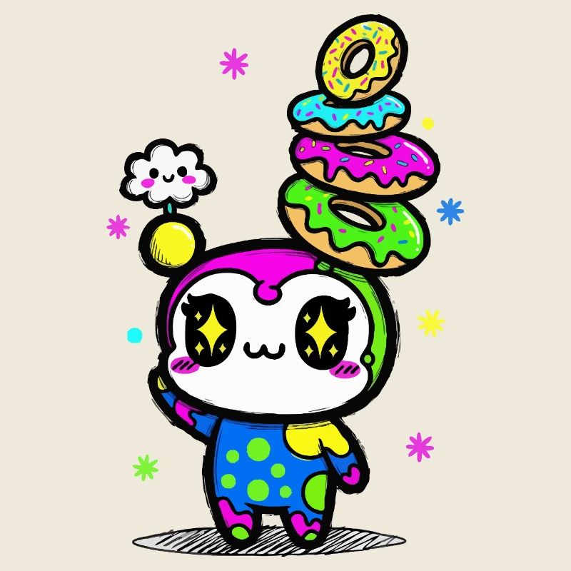 Tour de beignets kawaii
