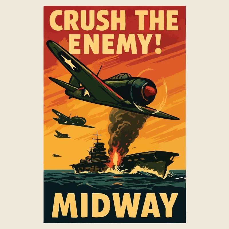 Midway Kampfflugzeuge Siegesposter