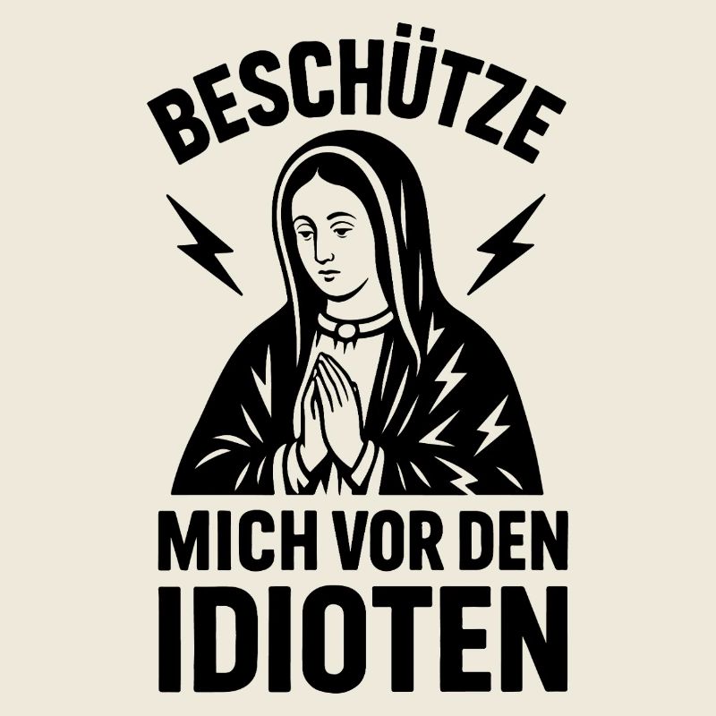 Funshirt Protégez-moi des idiots