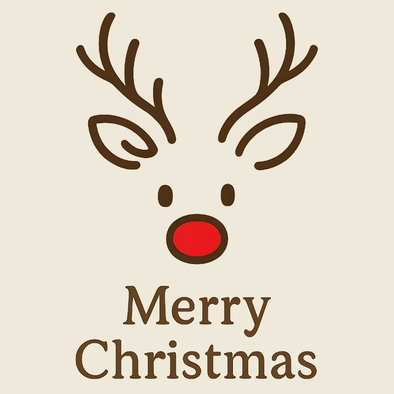 Hirsch Rudolph Frohe Weihnachten süß