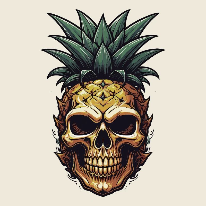 Crâne d’ananas tropical