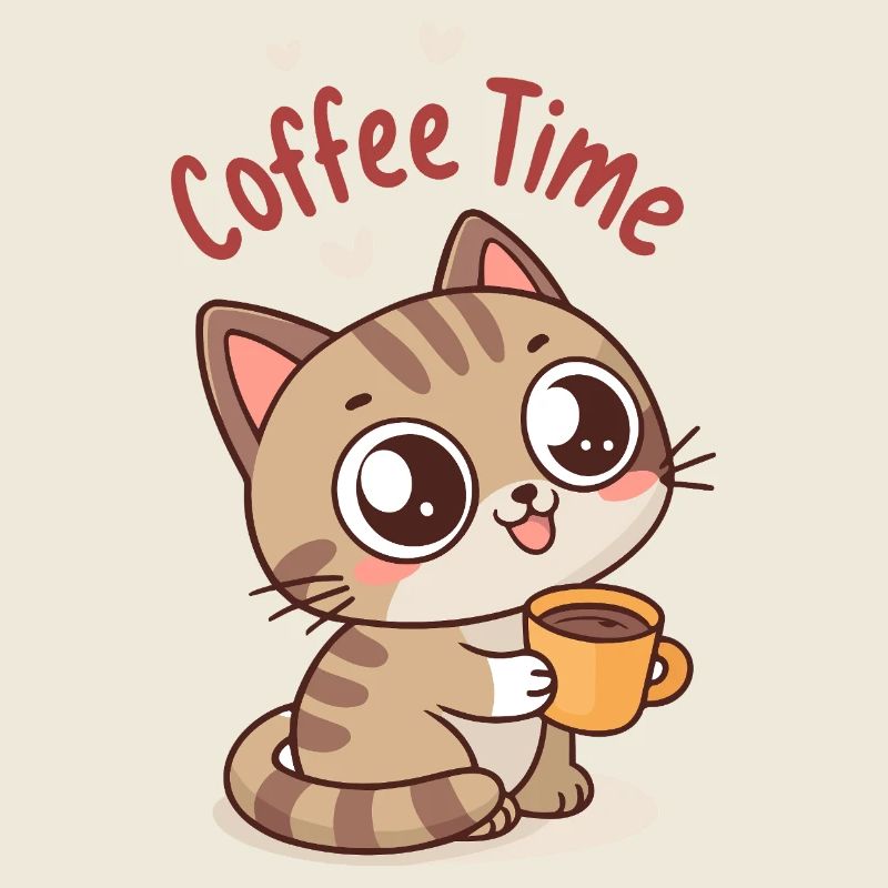 Chaton Café Moment Doux