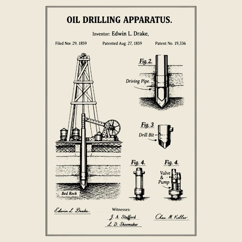 Plan directeur du forage pétrolier
