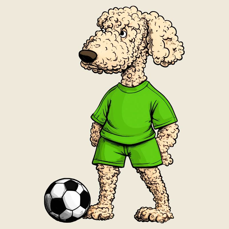 Caniche Soccer Chien
