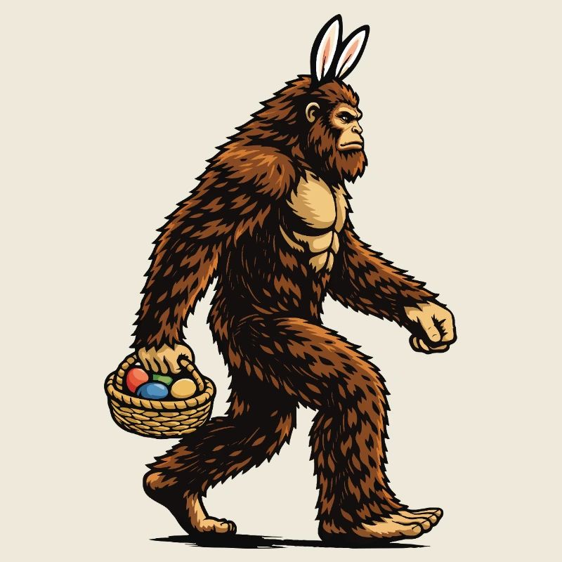 Bigfoot Easter Eggs Funny Sasquatch Hunter