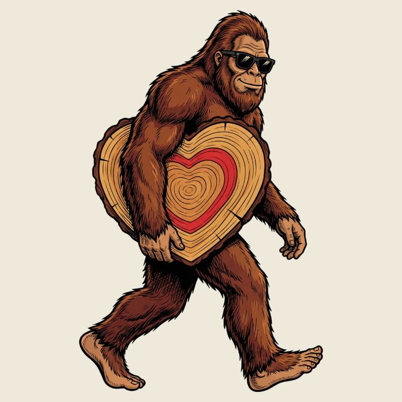 Sasquatch au cœur de bois