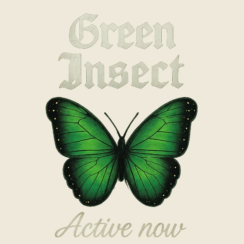 Green Insect Butterfly Fans geschenkidee 