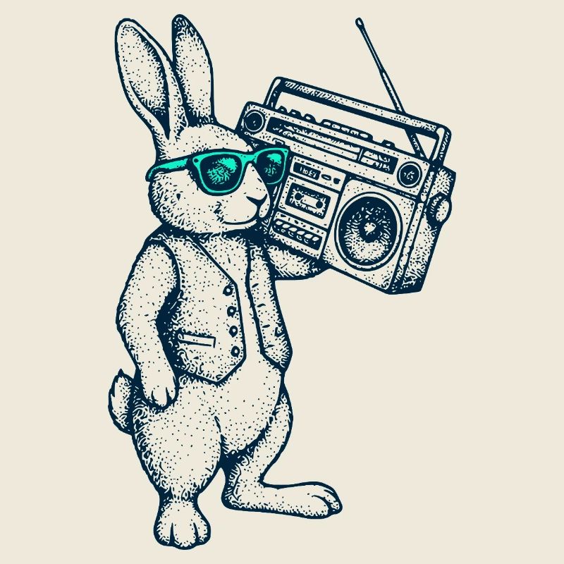 Boombox Easter Bunny