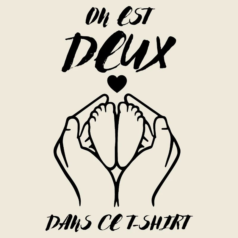Annonce De Grossesse on Est Deux dans Ce Tee