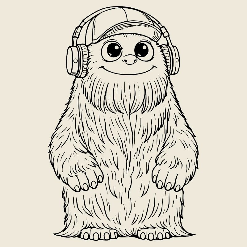 DJ Fluffo - Monster Fluffonster® schwarz